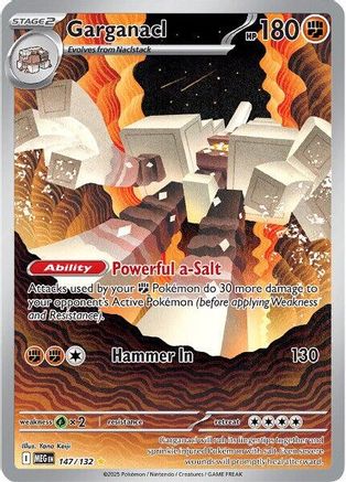 Garganacl - 147/132 147 - ME01 Mega Evolution Holofoil - Poke-Collect