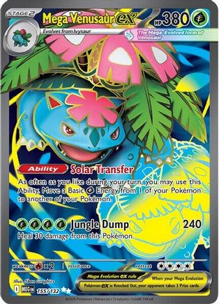 Mega Venusaur ex - 155/132 155 - ME01 Mega Evolution Holofoil - Poke-Collect