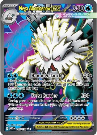 Mega Abomasnow ex - 157/132 157 - ME01 Mega Evolution Holofoil - Poke-Collect