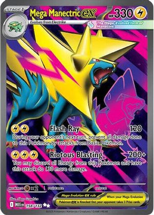 Mega Manectric ex - 158/132 158 - ME01 Mega Evolution Holofoil - Poke-Collect