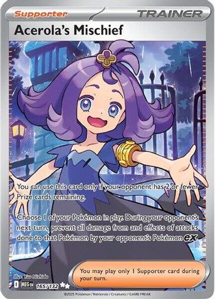 Acerola's Mischief - 165/132 165 - ME01 Mega Evolution Holofoil - Poke-Collect