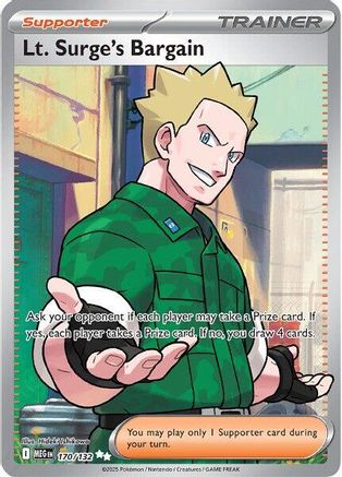Lt. Surge's Bargain - 170/132 170 - ME01 Mega Evolution Holofoil - Poke-Collect