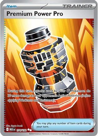 Premium Power Pro - 174/132 174 - ME01 Mega Evolution Holofoil - Poke-Collect