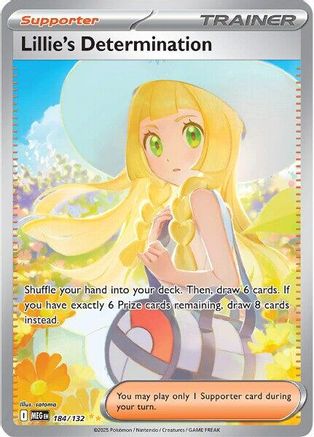Lillie's Determination - 184/132 184 - ME01 Mega Evolution Holofoil - Poke-Collect
