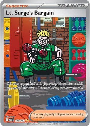 Lt. Surge's Bargain - 185/132 185 - ME01 Mega Evolution Holofoil - Poke-Collect