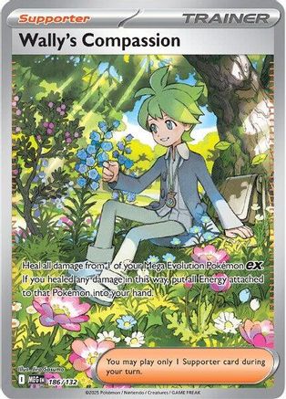 Wally's Compassion - 186/132 186 - ME01 Mega Evolution Holofoil - Poke-Collect