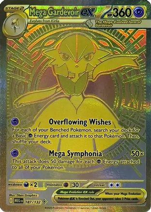 Mega Gardevoir ex - 187/132 187 - ME01 Mega Evolution Holofoil - Poke-Collect