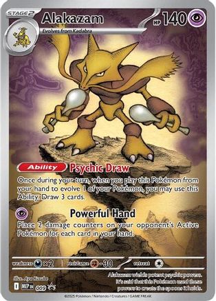 Alakazam - 009 9 - ME Mega Evolution Promo Holofoil - Poke-Collect