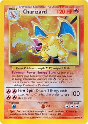 Charizard (Black Dot Error) 4 - Base Set Holofoil - Poke-Collect