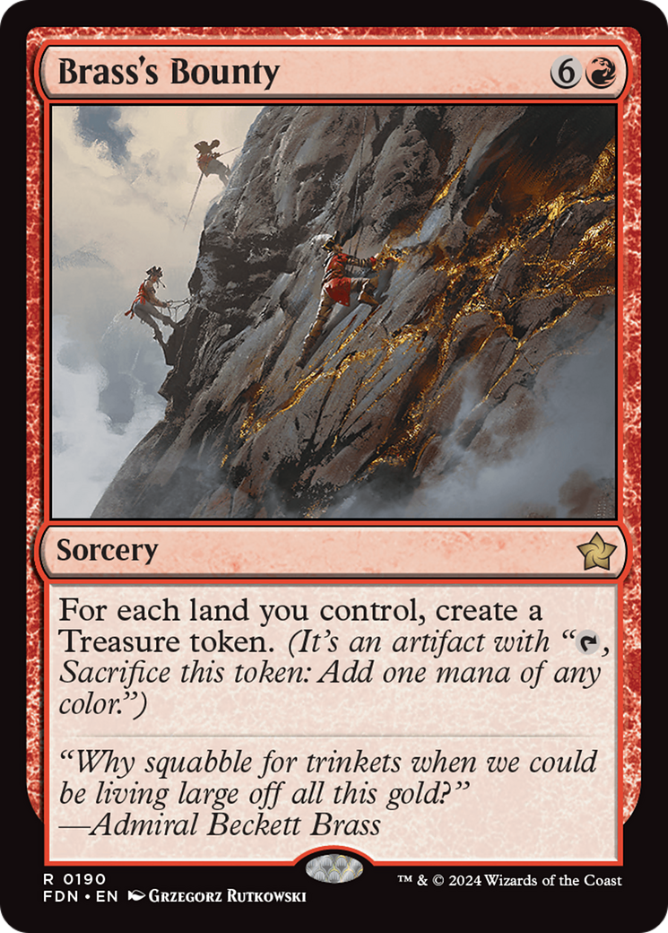 Brass's Bounty (FDN-190) - Foundations Foil - Poke-Collect