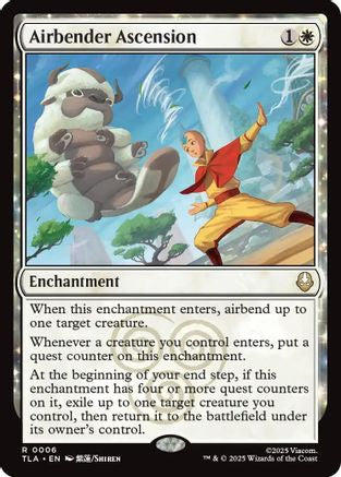 Airbender Ascension (TLA-006) - Avatar: The Last Airbender Foil - Poke-Collect