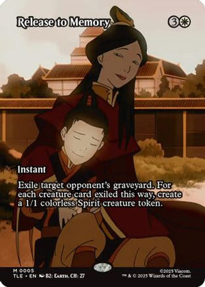 Release to Memory (Borderless) (TLE-005) - Avatar: The Last Airbender: Eternal-Legal Foil - Poke-Collect