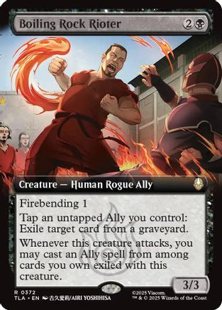 Boiling Rock Rioter (Extended Art) (TLA-372) - Avatar: The Last Airbender Foil - Poke-Collect