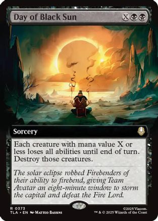 Day of Black Sun (Extended Art) (TLA-373) - Avatar: The Last Airbender Foil - Poke-Collect