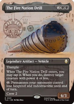 The Fire Nation Drill (Borderless) (TLA-321) - Avatar: The Last Airbender Foil - Poke-Collect