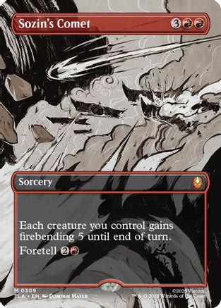 Sozin's Comet (0309) (Borderless) (TLA-309) - Avatar: The Last Airbender Foil - Poke-Collect