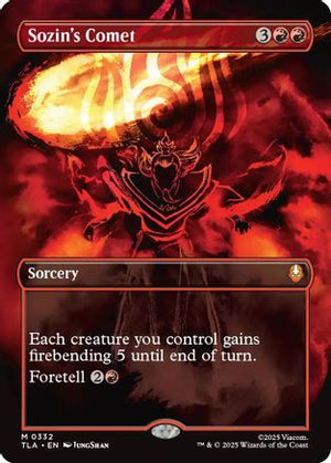 Sozin's Comet (0332) (Borderless) (TLA-332) - Avatar: The Last Airbender Foil - Poke-Collect