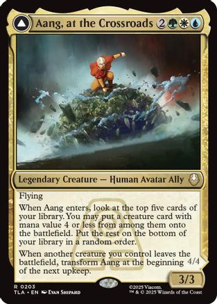 Aang, at the Crossroads (TLA-203) - Avatar: The Last Airbender Foil - Poke-Collect