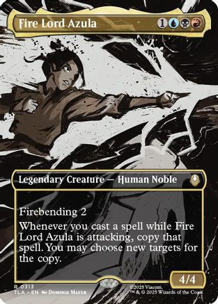 Fire Lord Azula (0313) (Borderless) (TLA-313) - Avatar: The Last Airbender Foil - Poke-Collect