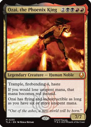 Ozai, the Phoenix King (TLA-235) - Avatar: The Last Airbender Foil - Poke-Collect