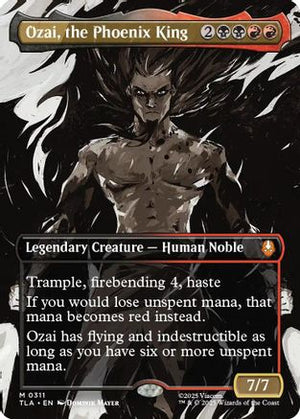 Ozai, the Phoenix King (0311) (Borderless) (TLA-311) - Avatar: The Last Airbender Foil - Poke-Collect