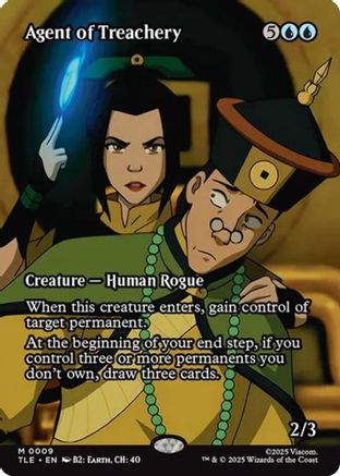 Agent of Treachery (Borderless) (TLE-009) - Avatar: The Last Airbender: Eternal-Legal - Poke-Collect