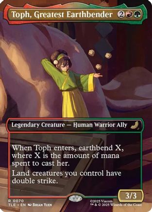 Toph, Greatest Earthbender (Borderless) (TLE-070) - Avatar: The Last Airbender: Eternal-Legal - Poke-Collect