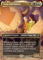 Aang and Katara (Borderless) (TLE-069) - Avatar: The Last Airbender: Eternal-Legal Foil - Poke-Collect