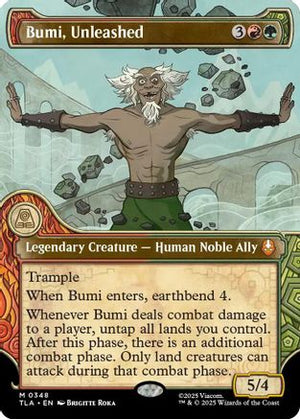 Bumi, Unleashed (Showcase) (TLA-348) - Avatar: The Last Airbender Foil - Poke-Collect