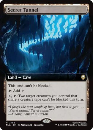 Secret Tunnel (Extended Art) (TLA-392) - Avatar: The Last Airbender Foil - Poke-Collect