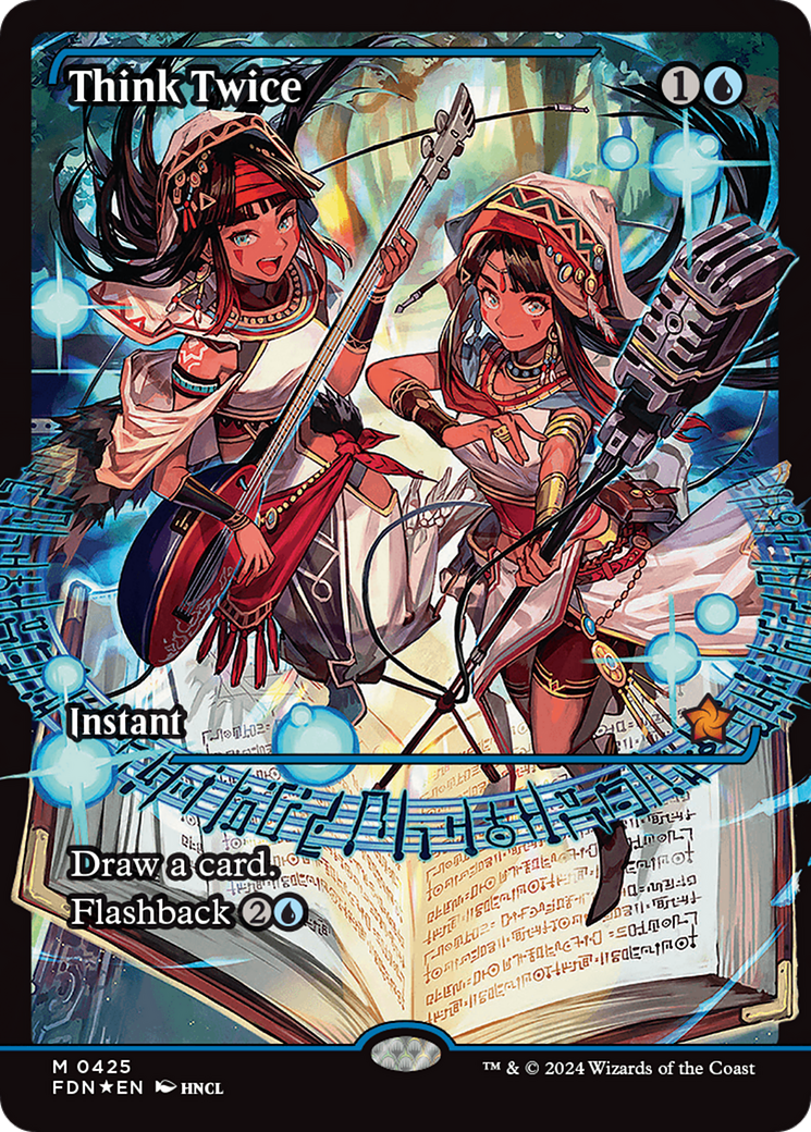 Think Twice (FDN-425) - Foundations: (Showcase) Foil - Poke-Collect
