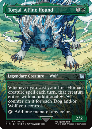 Torgal, A Fine Hound (FIN-345) - FINAL FANTASY (Borderless) Foil - Poke-Collect