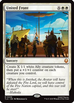 United Front (TLA-039) - Avatar: The Last Airbender Foil - Poke-Collect
