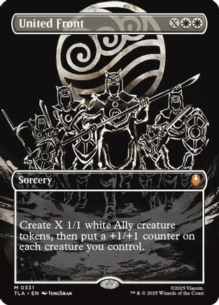 United Front (Borderless) (TLA-331) - Avatar: The Last Airbender Foil - Poke-Collect