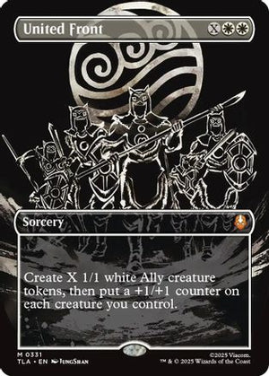 United Front (Borderless) (TLA-331) - Avatar: The Last Airbender Foil - Poke-Collect