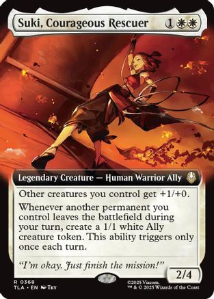 Suki, Courageous Rescuer (Extended Art) (TLA-368) - Avatar: The Last Airbender - Poke-Collect