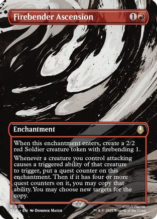 Firebender Ascension (Borderless) (TLA-312) - Avatar: The Last Airbender Foil - Poke-Collect