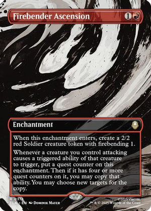Firebender Ascension (Borderless) (TLA-312) - Avatar: The Last Airbender Foil - Poke-Collect
