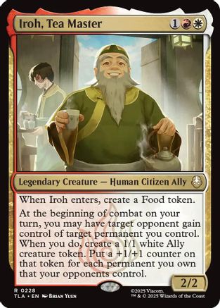 Iroh, Tea Master (TLA-228) - Avatar: The Last Airbender Foil - Poke-Collect