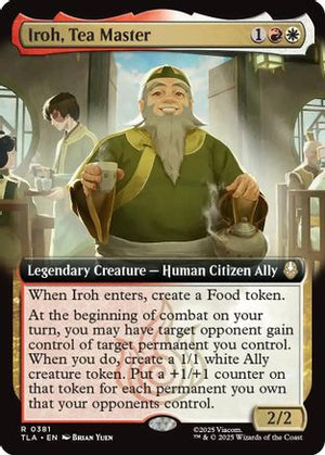 Iroh, Tea Master (Extended Art) (TLA-381) - Avatar: The Last Airbender Foil - Poke-Collect