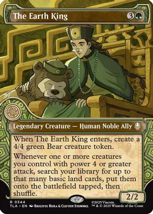 The Earth King (Showcase) (TLA-344) - Avatar: The Last Airbender Foil - Poke-Collect