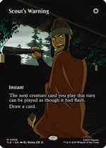 Scout's Warning (Borderless) (TLE-006) - Avatar: The Last Airbender: Eternal-Legal Foil - Poke-Collect