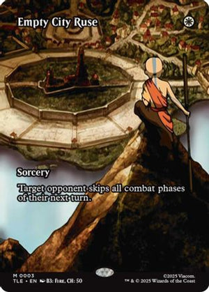 Empty City Ruse (Borderless) (TLE-003) - Avatar: The Last Airbender: Eternal-Legal Foil - Poke-Collect