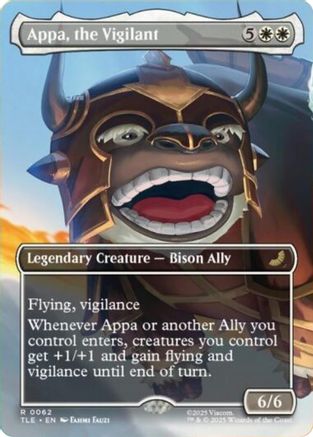 Appa, the Vigilant (Borderless) (TLE-062) - Avatar: The Last Airbender: Eternal-Legal - Poke-Collect