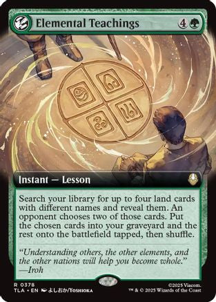Elemental Teachings (Extended Art) (TLA-378) - Avatar: The Last Airbender - Poke-Collect