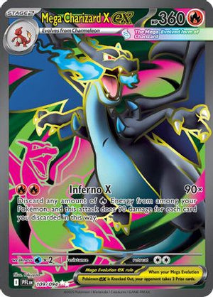 Mega Charizard X ex - 109/094 109 - ME02 Phantasmal Flames Holofoil - Poke-Collect