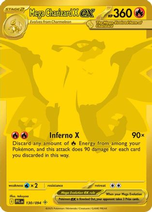 Mega Charizard X ex - 130/094 130 - ME02 Phantasmal Flames Holofoil - Poke-Collect
