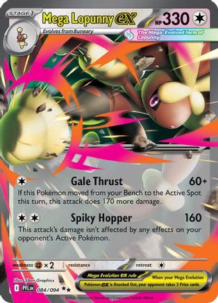 Mega Lopunny ex - 084/094 84 - ME02 Phantasmal Flames Holofoil - Poke-Collect