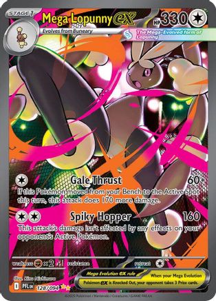 Mega Lopunny ex - 128/094 128 - ME02 Phantasmal Flames Holofoil - Poke-Collect