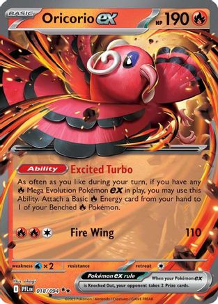 Oricorio ex - 018/094 18 - ME02 Phantasmal Flames Holofoil - Poke-Collect